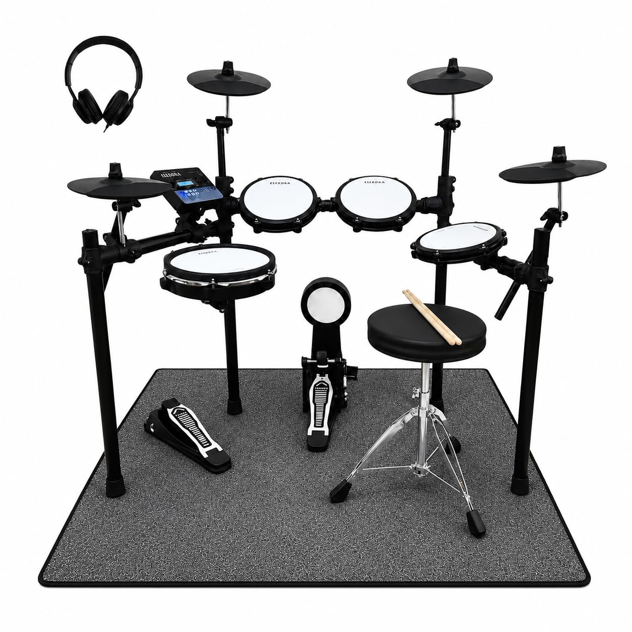 【格安】ELEDORA電子ドラム(DWT200 4シンバル)※スティック2本付 Amazon.co.jp: 【ELEDORA公式】 エレドラ 電子ドラムセット DWT200